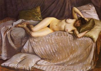 古斯塔夫 卡裡伯特 Femme Nue Etendue Sur Un Divan 古斯塔夫 卡裡伯特 Femme Nue Etendue Sur Un Divan